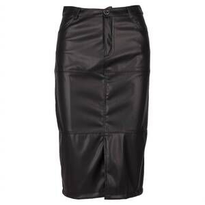 NEW ASTRID women's blake faux leather skirt in black
